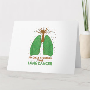 Carte Mon Dieu Est Plus Fort Que Le Cancer Du Poumon