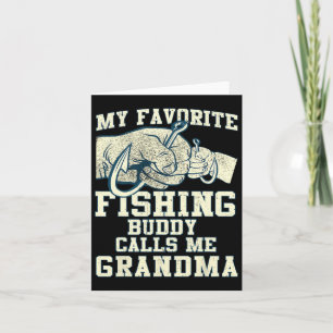 Carte Mon Épouse De Pêche Préférée M'Appelle Grand-Mère