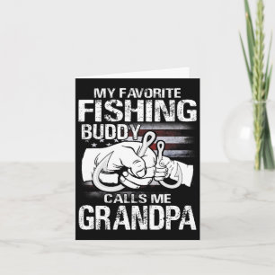 Carte Mon Épouse De Pêche Préférée M'Appelle Grand-Père