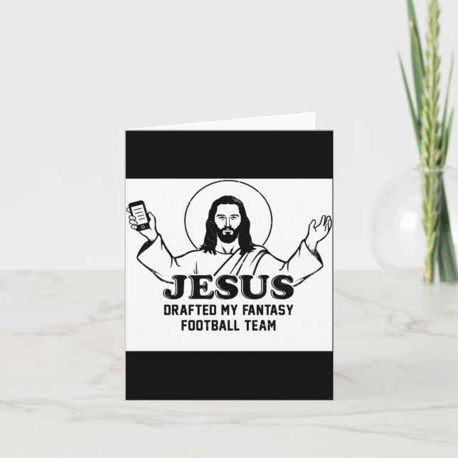 Carte Mon équipe de fantasy football draftée par Jésus (Devant)
