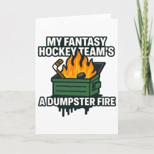 Carte Mon équipe de hockey fantastique est un feu de pou