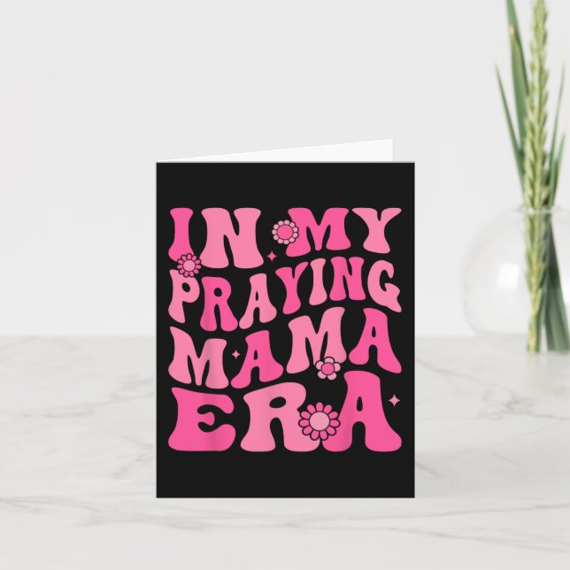 Carte Mon ère de prière maman religieuse mère chrétienne (Devant)