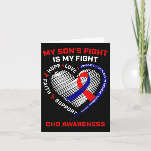 Carte Mon Fils combat est mon combat Chd Heart Disease A