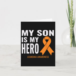 Carte Mon Fils Est Mon Héros_ Leucémie Cancer Support &a