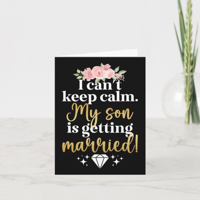 Carte Mon Fils Se Marie Mère De La Mère Groom (Devant)