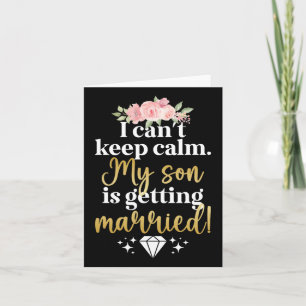 Carte Mon Fils Se Marie Mère De La Mère Groom