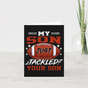 Carte Mon fils vient de tacler votre fils Football Fun N
