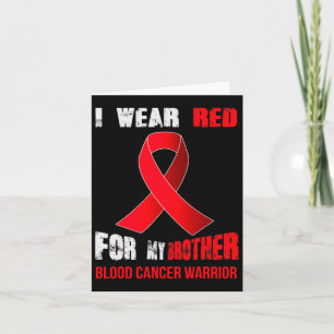 Carte Mon frère - Mon guerrier du cancer du sang