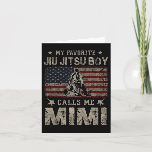 Carte Mon garçon préféré de Jiu Jitsu m'appelle Mimi la  (Devant)