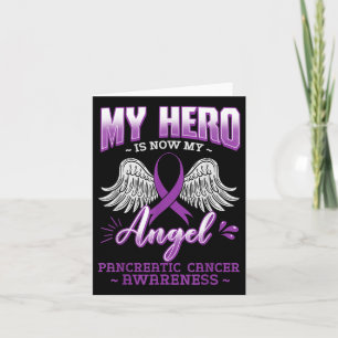 Carte Mon Héros Est Maintenant Mon Ange Cancer Pancréati
