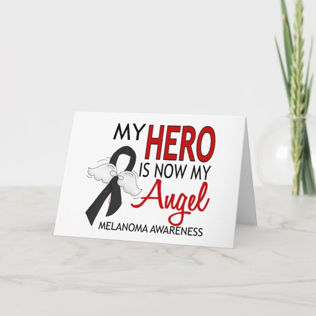Carte Mon héros est mon mélanome d'ange (Devant)