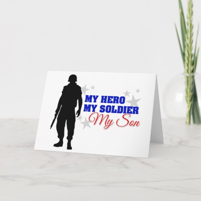 Carte Mon héros, mon soldat, mon fils (Devant)