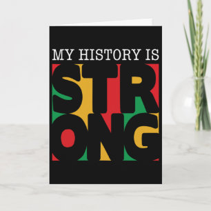 Carte Mon histoire est forte Mois de l'histoire des Noir