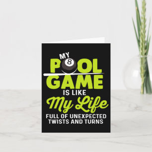 Carte Mon Jeu De Piscine Comme Ma Vie Pleine De Tons Et