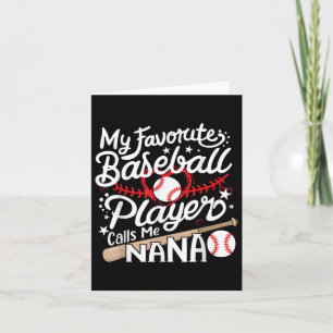 Carte Mon Joueur De Baseball Préféré M'Appelle Nana Base