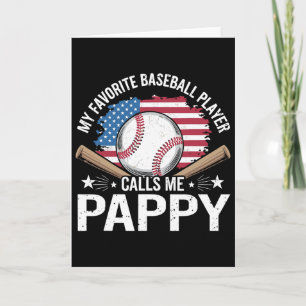 Carte Mon Joueur De Baseball Préféré M'appelle Pappy Dra