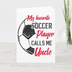Carte Mon Joueur De Football Favori M'appelle Oncle Foot