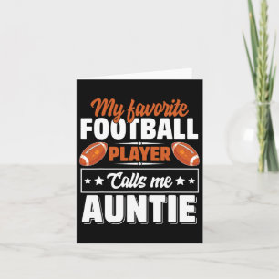 Carte Mon Joueur De Football Favori M'Appelle Tante Mère