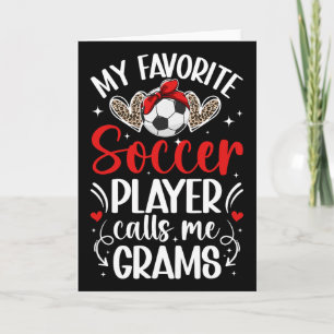 Carte Mon joueur de football préféré Grams Soccer Grams 