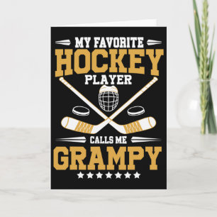Carte Mon joueur de hockey préféré m'appelle Grampy Hock