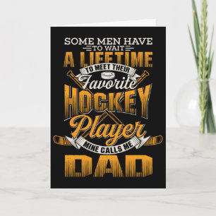 Carte Mon joueur de hockey préféré m'appelle papa - Papa