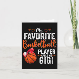 Carte Mon Joueur favori Bysketbyll M'appelle Gigi Mère
