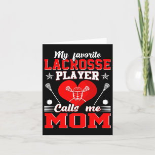 Carte Mon Joueur favori de crosse m'appelle maman de mam