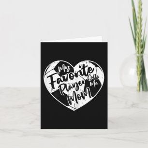 Carte Mon Joueur Favori M'appelle Maman Soccer Heart 