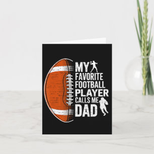 Carte Mon joueur préféré de football m'appelle papa père
