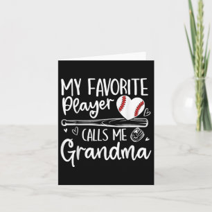 Carte Mon Joueur préféré m'appelle le coeur de baseball