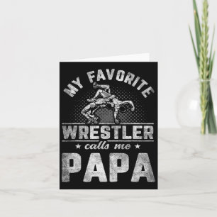 Carte Mon lutteur favori m'appelle Papa Père &# ; s Jour