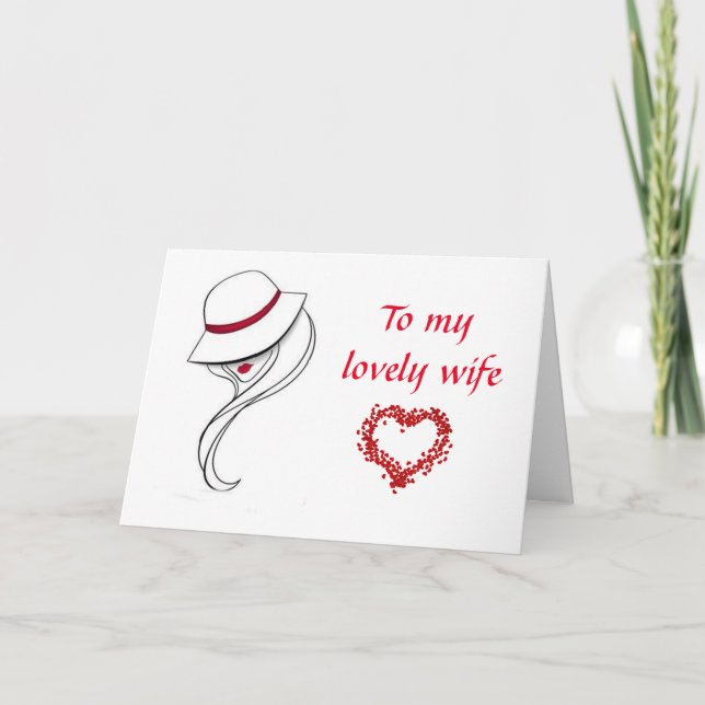 CARTE MON **MAGNIFIQUE FEMME** POUR NOTRE ANNIVERSAIRE (Devant)