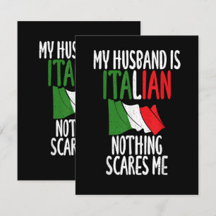 Carte Mon mari est italien rien ne me fait peur