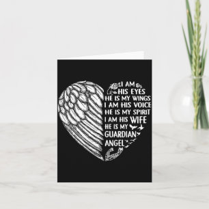 Carte Mon mari mon ange gardien je suis sa femme Design