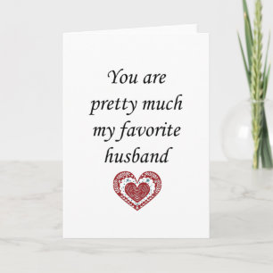 Carte Mon mari préféré Saint-Valentin