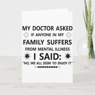 Carte Mon médecin a demandé si quelqu'un dans ma famille