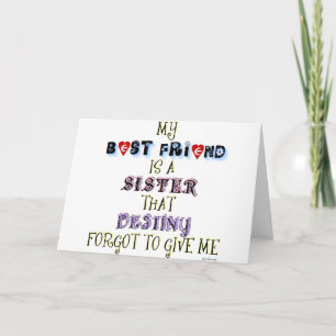CARTE MON MEILLEUR AMI