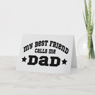 Carte Mon meilleur ami m'appelle Papa Fête des Pères Rét