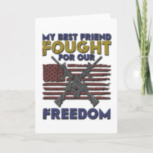 Carte Mon meilleur ami s'est battu pour notre liberté - 