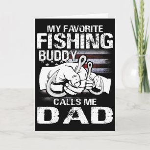Carte Mon meilleur compagnon de pêche m'appelle Papa 