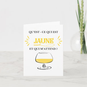 Carte Mon moment jaune