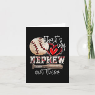 Carte Mon neveu là-bas Baseball Tante Tantie Fête des mè