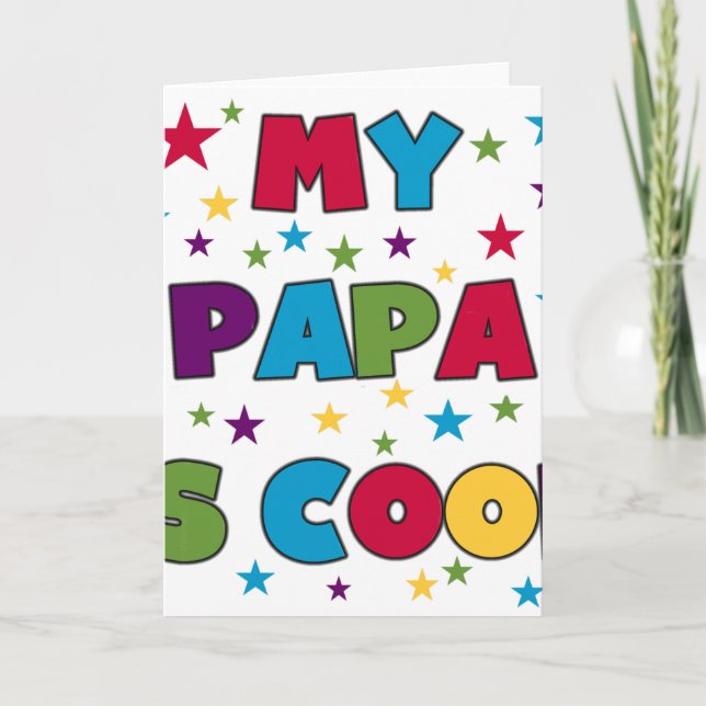 Carte Mon papa est Cool (Devant)