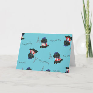 Carte Mon Petit Chou Chou Chou Chiot noir