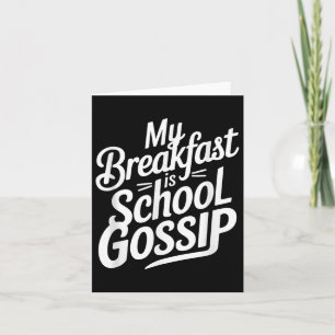 Carte Mon Petit Déjeuner Est School Gossip