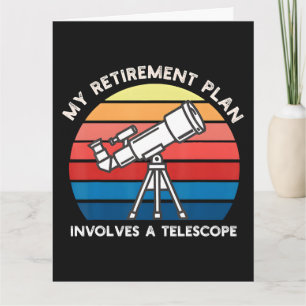 Carte Mon plan de retraite implique un télescope