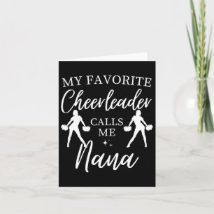 Carte Mon Pom-pom girl Favori M'Appelle Nana Sports Chee