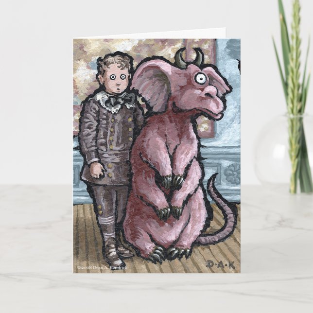 Carte Mon premier animal de compagnie #6 - Blanc à l'int (Devant)