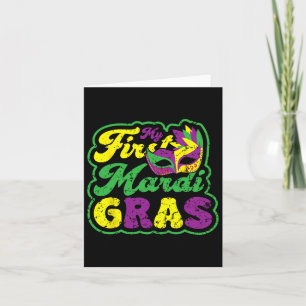Carte Mon Premier Mardi Gras Mardi Gras Fête Fête Funky