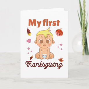 Carte Mon premier Thanksgiving